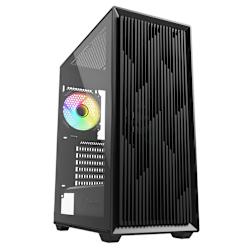 Кутия Midi ATX с 4 вентилатора 120 mm (1x 120 mm RGB LED) и възможност за монтаж на до 8 общо! Като алтернатива може да побере 2 водни охлаждания (1x 240/280 mm и 1x 360 mm)!