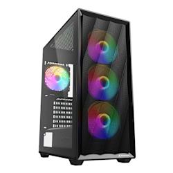 Кутия ATX с 4 вентилатора 120mm ARGB PWM и възможност за монтаж на 8 общо! Като алтернатива може да побере 2 водни охлаждания (1x 360 mm, 1x 240 или 280 mm)!