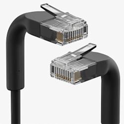 Мрежов кабел (UTP C6) с гъвкав защитен капак за свързващия край! Предлага отлична гъвкавост и разполага с външен диаметър 3mm и дължина 1 метър!