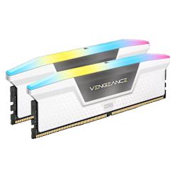 Memory kit 32GB (2x 16GB) от серията CORSAIR VENGEANCE® RGB DDR5 с работна честота 6400 MHz и CL36 за невероятна производителност на твоята система и внушителен външен вид!