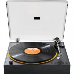 Автоматичен грамофон със start/stop/repeat с едно докосване и поддръжка на плочи 7" и 12"!