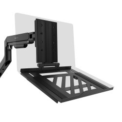 Предназначена за монтаж към мониторни рамена, позволява лесно интегриране на лаптопа в ергономична конфигурация!