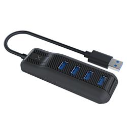 Свържи до четири устройства USB 3.0 към елегантен, компактен plug-and-play hub, за да прехвърляш данни със скорост до 5Gbps на Windows и Mac системи!