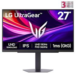 Gaming монитор на LG с честота на опресняване 180Hz (4K), Dual-Mode, панел с IPS технология, време за реакция 1ms (GtG), съвместимост с AMD FreeSync™ Premium, NVIDIA G-SYNC® и 95% покритие на DCI-P3!