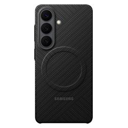 Калъф Samsung с карбонова текстура и вграден магнит за пълна защита и абсолютна съвместимост с магнитни аксесоари!