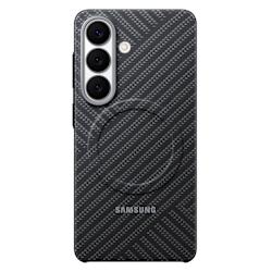 Калъф Samsung с карбонова текстура и вграден магнит за пълна защита и абсолютна съвместимост с магнитни аксесоари!