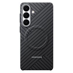 Калъф Samsung за Galaxy S26+ с карбонова текстура и вграден магнит за пълна защита и абсолютна съвместимост с магнитни аксесоари!