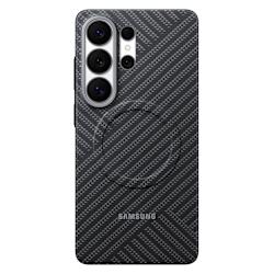 Калъф Samsung за Galaxy S26 Ultra с карбонова текстура и вграден магнит за пълна защита и абсолютна съвместимост с магнитни аксесоари!
