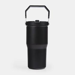 Стилна бутилка с капацитет 600ml и капачка със сгъваема сламка!