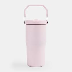 Стилна бутилка с капацитет 600ml и капачка със сгъваема сламка!