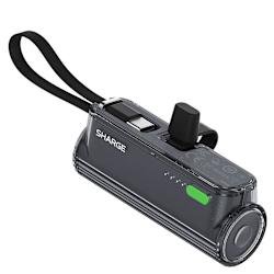 Външна батерия с капацитет 5000mAh, сменяеми конектори USB-C®-Lightning и вграден кабел USB-C®!