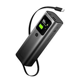 Осигурява бързо зареждане 165W, батерия  20000mAh и вграден кабел 70cm. Разполага с интелигентен дисплей и адаптивно захранване в стилен дизайн с градиентни цветове!