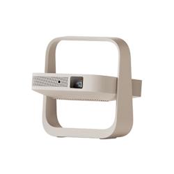 Преносим и стилен LED проектор с ергономична стойка, Full HD резолюция, яркост 500 ISO Lumens, Google TV (Netflix-licensed), звук Dolby Audio™ и технология Intelligent Screen Adaption (ISA)!