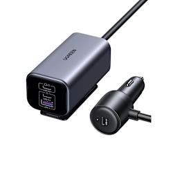 Зарядно за автомобил 150W с порт USB-A (30W Max) и 3 порта USB-C (140W на USB-C2)!