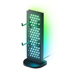 Практична Pegboard докинг станция от Nanoleaf за съхранение и впечатляващи светлинни ефекти по цялата повърхност, с USB Hub Base, 4 куки, поддръжка на Screen Mirroring и съвместимост с Windows / Mac!