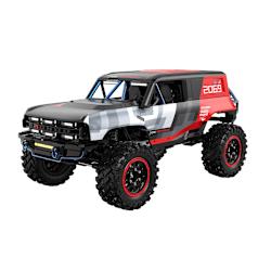 MJX Hyper GO H12P (Ford Bronco R Baja 1000) е модел с дистанционно управление в мащаб 1:12, със здрава метална рамка, безчеткова система и gate bridge gearing!