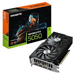 Видеокартата на Gigabyte е предназначена за геймъри и творци. GeForce® RTX™ 5050 интегрира 2560 ядра CUDA™ и разполага с 8GB памет GDDR6!