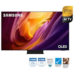 OLED S95H 4K с HDR Pro, NQ4 AI Gen3, Glare Free и Real Black, 165Hz с G-SYNC за gaming и Dolby Atmos с AI Sound за поглъщащ звук в минималистичен дизайн!