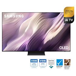 OLED S95H 4K с HDR Pro, NQ4 AI Gen3, Glare Free и Real Black, 165Hz с G-SYNC за gaming и Dolby Atmos с AI Sound за поглъщащ звук в минималистичен дизайн!