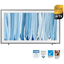 С Glare Free Neo QLED панел, The Frame Pro LS03HW 4K Samsung Vision AI Smart TV 2026 е технологично чудо и визуален шедьовър, за да се наслаждаваш на дигитално съдържание и произведения на изкуството!