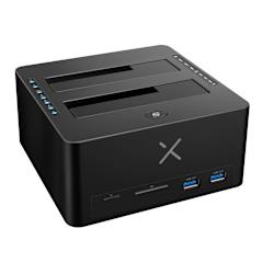 Компактна, стабилна и идеална за backup, Turbo-X Docking Station 2,5"/3,5" USB v2 е самостоятелна USB 3.0 (5Gbps) докинг станция за SATA дискове, с SD/TF Card Reader и функция за клониране!