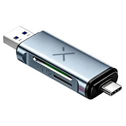 Съвместим със смартфони, MacBook и компютри, с двойна връзка USB-A/USB-C (480 Mbps) и четец за карти TF/SD (microSD), този компактен адаптор Fazn Οffice е изработен от алуминий и ABS!
