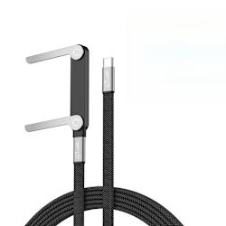 Кабел Sentio с дължина 1.5m, за бързо зареждане до 240W, с вградена стойка за максимална практичност!