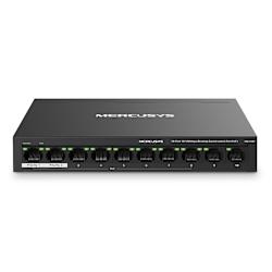 С метален корпус, MS105GP е 10-портов 10/100Mbps суич с 8x PoE+ порта (65W PoE Budget), идеален за професионална употреба и разстояния до 250m!
