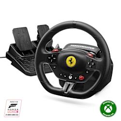 Съвместим с XBOX/PC, воланът Thrustmaster® T98 Ferrari 296 GTS подобрява състезателното изживяване с автоматичен "recentering", възможност за завъртане на 240° и лесен монтаж!