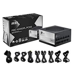 Напълно модулно захранване с мощност 1000 W, съвместимо с Intel PSDG (Power Supply Design Guide) ATX 3.1, със сертификат 80 PLUS® Platinum, кондензатори 105°C, подсилени кабели и защитни системи!