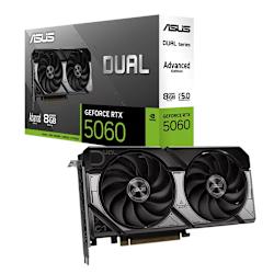 Видеокартата на Asus е предназначена за геймъри и творци. GeForce® RTX™ 5060 интегрира 3840 ядра CUDA™ и разполага с 8GB памет GDDR7!
