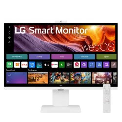 Smart монитор с резолюция 4K UHD, идеален за работа, стрийминг и телеконференции! Разполага с вградена Full HD web камера!