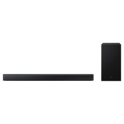B-series Soundbar HW-B650F 3.1 ch Subwoofer (2025) предлага истински 3D съраунд звук с вграден централен високоговорител, Q-Symphony, Adaptive Sound, Dolby Audio™ и DTS Virtual:X™!