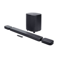 JBL Bar 800MK2 предоставя истински звук surround с отделни безжични високоговорители, максимална изходна мощност 780W, безжичен субуфер 10" и поддържа Dolby Atmos®!