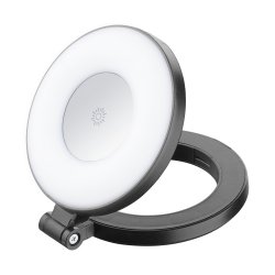 Компактно и преносимо решение за професионално осветление в движение! С магнитна MagSafe стойка и включен самозалепващ се пръстен, този модел е съвместим както с iPhone, така и с Android устройства!