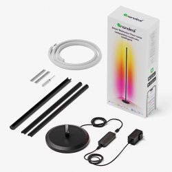 Умна подова лампа от Nanoleaf, съвместима с протокола Matter (необходим е hub), с над 16 милиона цвята, регулируемо бяло и 10 предварително конфигурирани светлинни сценария!