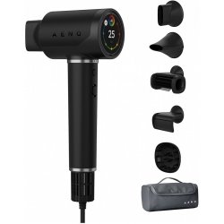 Професионален сешоар с патентована AI технология, сензорен дисплей и 360° магнитни накрайници за лесна смяна!