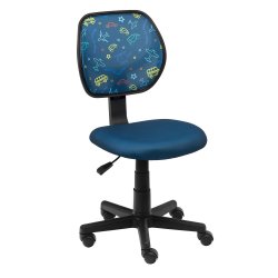 Детският работен стол @Work предлага удобна и приятна седалка за дълги часове учене! С мрежеста материя, за да се избегне изпотяване и регулируема височина!