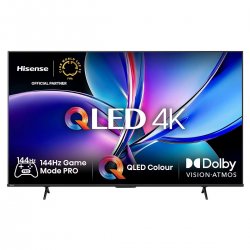 Перфектна картина 4K UHD с технология QLED, VIDAA Smart OS, Dolby Vision IQ®, 4K AI Upscaler, AI Sports Mode, 144Hz Game Mode PRO, AMD FreeSync™ Premium, звук Dolby Atmos® и поддръжка Hi-Concerto!