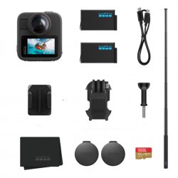 GoPro MAX2 заснема всичко около теб! С възможност за заснемане на 8K видео и 29MP 360° снимки, осигурява изключителна детайлност във всеки кадър!