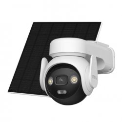 Иновативна безжична охранителна камера с батерия и соларно захранване, създадена за денонощна защита без притеснения за кабели, батерия или интернет връзка!