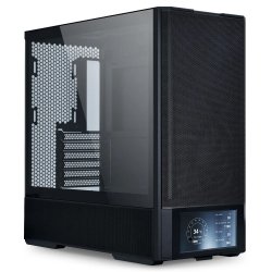 Компактна M-ATX компютърна кутия с вграден 6-инчов LCD екран, който показва системни параметри в реално време!