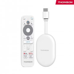 Thomson Google TV Go Cast 152 (4K) с мощен процесор Amlogic, 2GB RAM + 32GB Flash, вграден Google TV™, WiFi, Bluetooth® 5.0, HDR10 и съвместимост с Dolby Atmos® / Dolby Digital+!