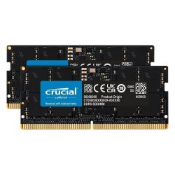 Памети 16GB (2x 8GB) от Crucial® с работна честота 5600 MHz и C46. Идеални за лаптопи и small-form factor PCs с процесор Intel® или AMD!
