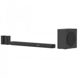 С безжичен subwoofer, Hisense Soundbar AX5100Q предоставя звук 5.1 surround с Dolby Atmos® и DTS:X. С AI EQ и технология Hi-Concerto гарантира хармония и върховно кино изживяване!