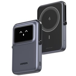 С размери, които позволяват лесно пренасяне, Uno Magnetic Wireless PowerBank 10000 mAh 7,5W на UGREEN осигурява надеждно кабелно и безжично зареждане!