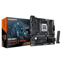 Дънната платка на Gigabyte предлага добра комбинация от актуална AM5 съвместимост, Wi-Fi 6E безжична свързаност, Realtek 2.5GbE LAN и практичен набор от разширителни възможности в 24.4 x 24.4cm формат!