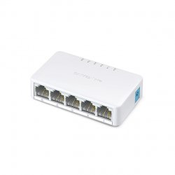 С пет 10/100 Mbps Ethernet порта можеш бързо да разшириш кабелната си мрежа! MS105 е гъвкав и напълно съвместим с компютри, принтери, IP камери, smart телевизори, игрални конзоли и други!