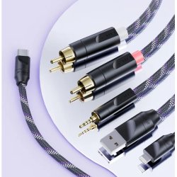 Балансиран аудио кабел 4.4mm Pentaconn към dual XLR3, проектиран за аудиофили, които искат да свържат своя преносим или настолен HiFi източник с 4.4mm балансиран изход към професионални XLR3 усилватели или активни високоговорители!