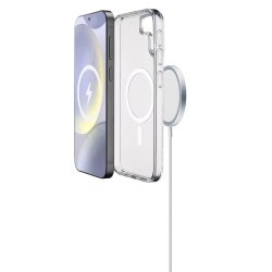 Gloss Mag е прозрачен калъф с вградени магнити, който пасва идеално на твоя смартфон, напълно съвместим с MagSafe!